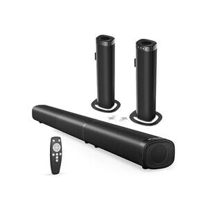 Yenjuty Sound Bar, 100W Sound Bar for Smart TV, Bluetooth 5.3 Soundbar, 2 in 1 D